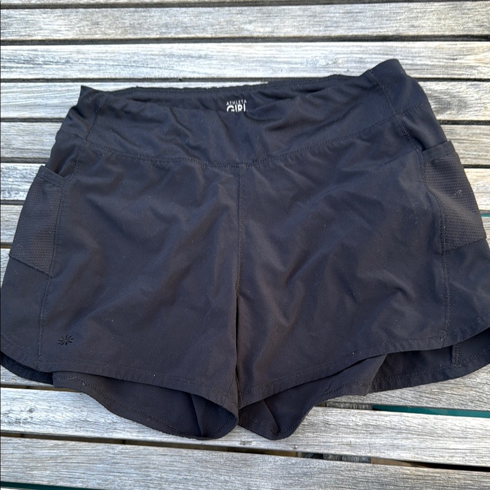Athleta Black Performance Running Shorts size 12